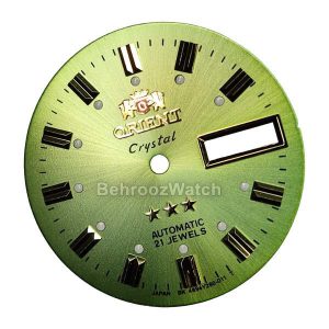 صفحه ساعت اورینت  رنگ  سبز کبریتی روشن B.ORE3-11