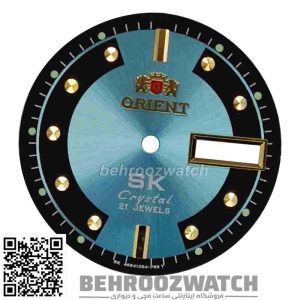 صفحه ساعت اورینت  رنگ  آبی روشن B.ORE.SK-3
