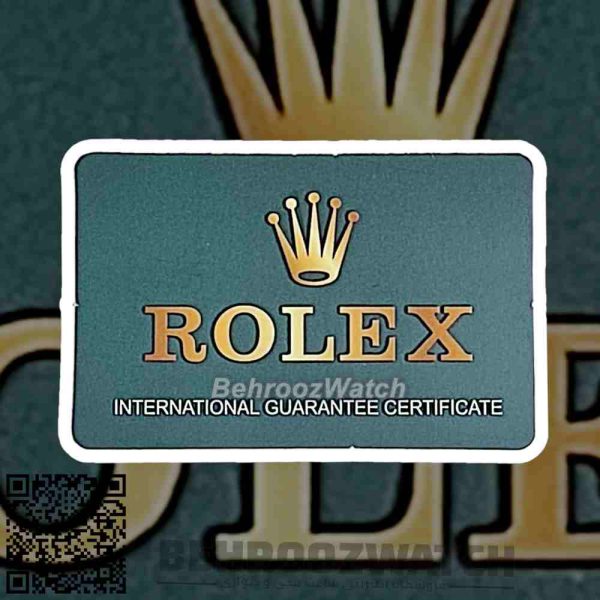 کارت گارانتی ساعت رولکس ( ROLEX )